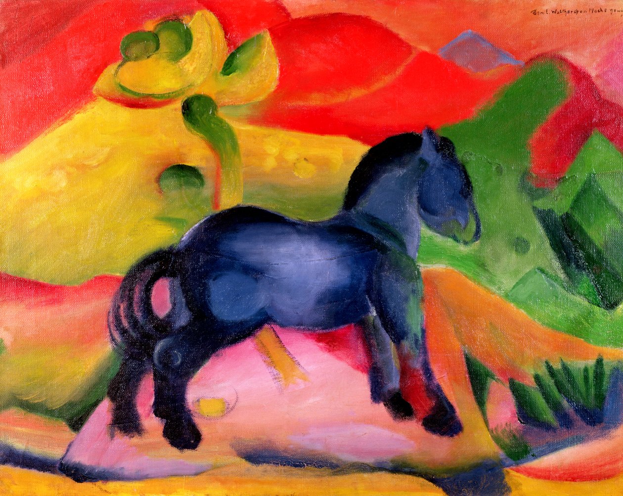 Little Blue Horse, 1912  by Franz Marc