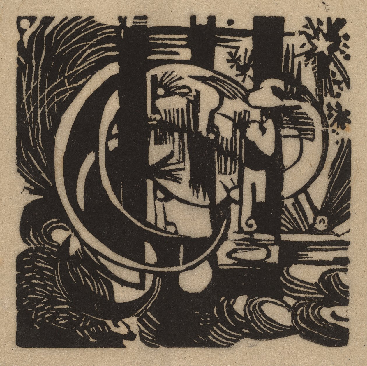 Kertenkeleler, 1912. by Franz Marc