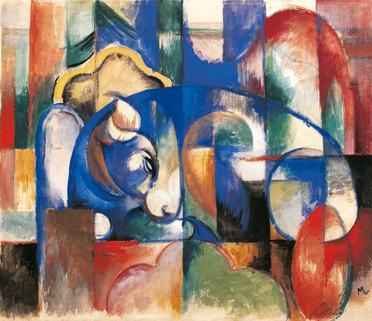 yalancı boğalar by Franz Marc