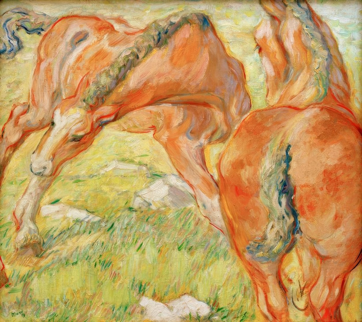 Anne at ve tay by Franz Marc