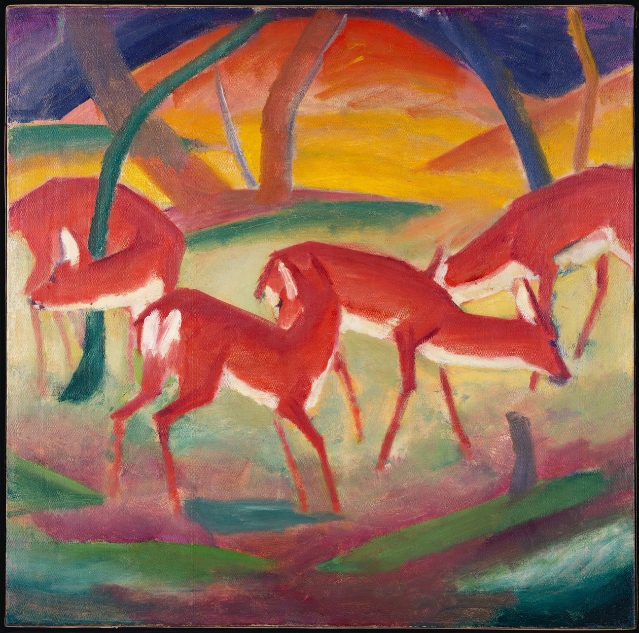 Kızıl Geyik 1, 1910 by Franz Marc