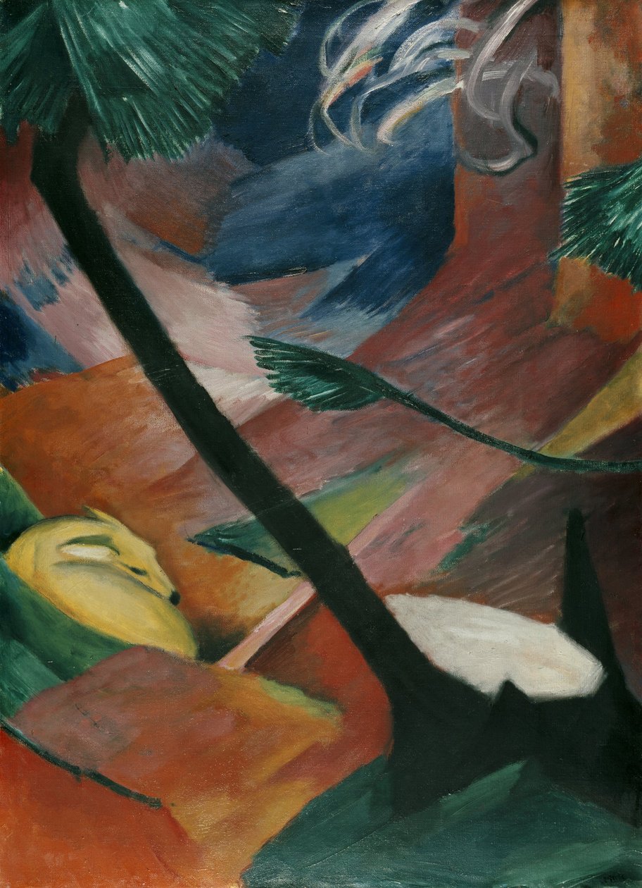 Ormandaki Geyik II by Franz Marc