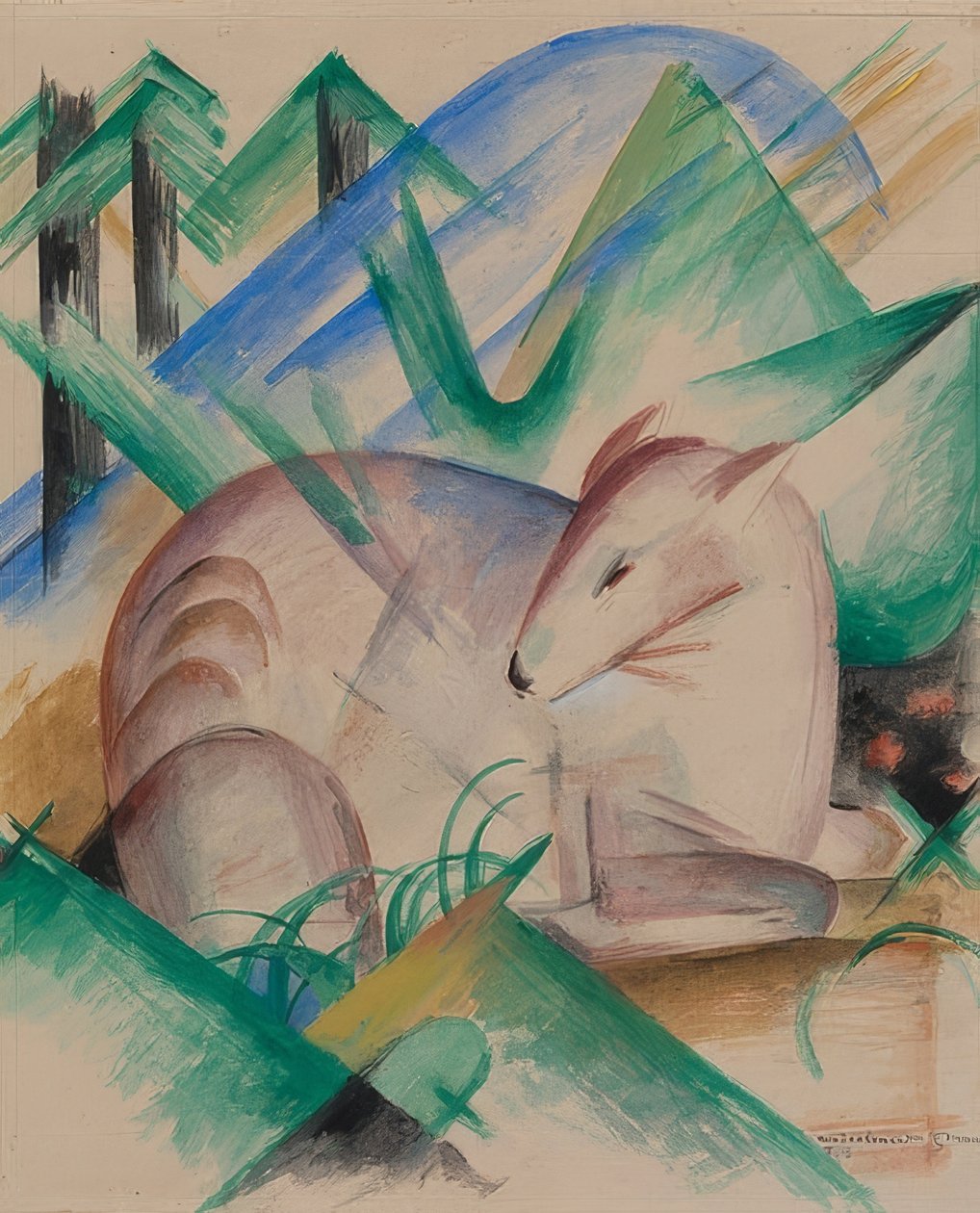 Alageyik. 1913 by Franz Marc