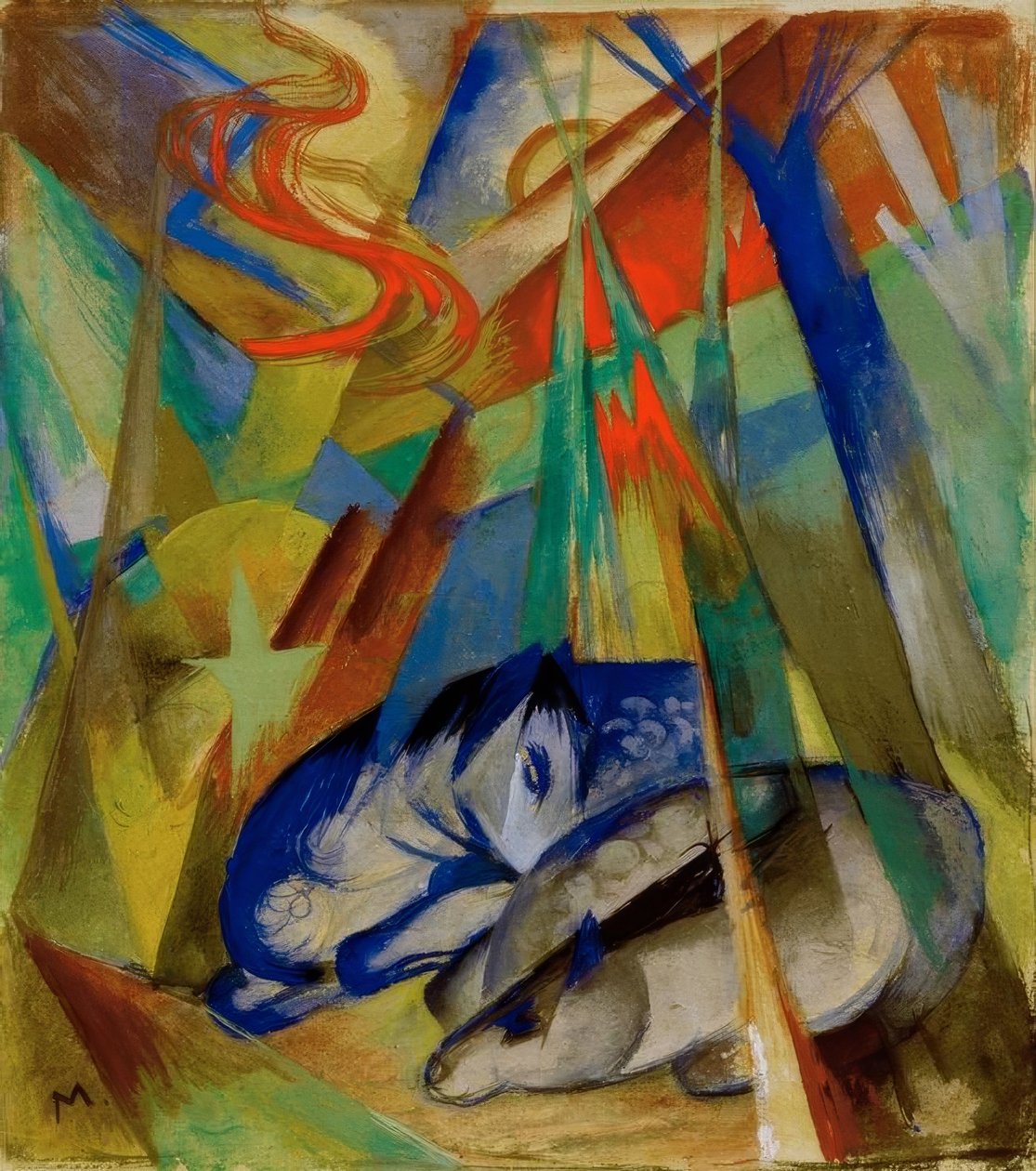 Uyuyan hayvanlar by Franz Marc