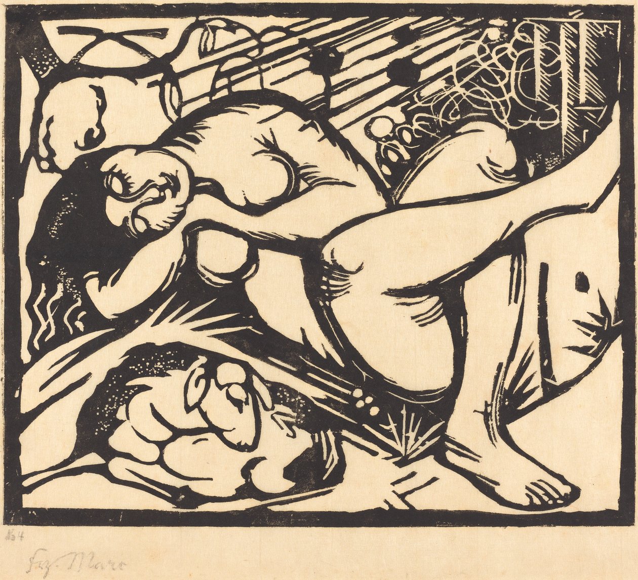 Uyuyan Çoban by Franz Marc