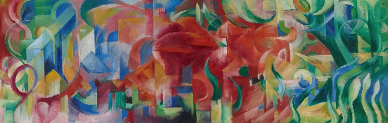 Eğlenceli şekiller by Franz Marc
