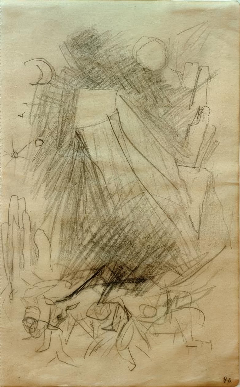 düşen dağ by Franz Marc
