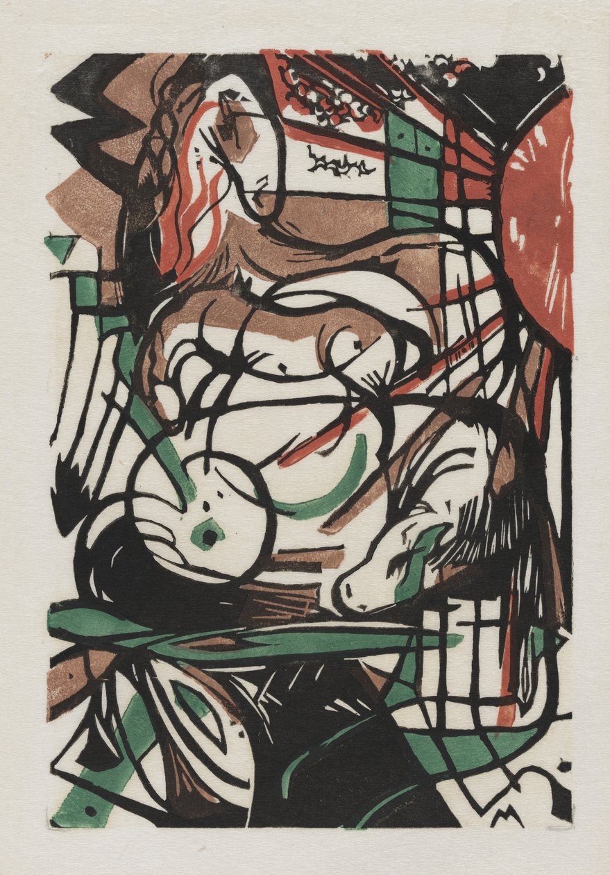 Atların Doğuşu, 1913 (Japon kağıdına gravür) by Franz Marc