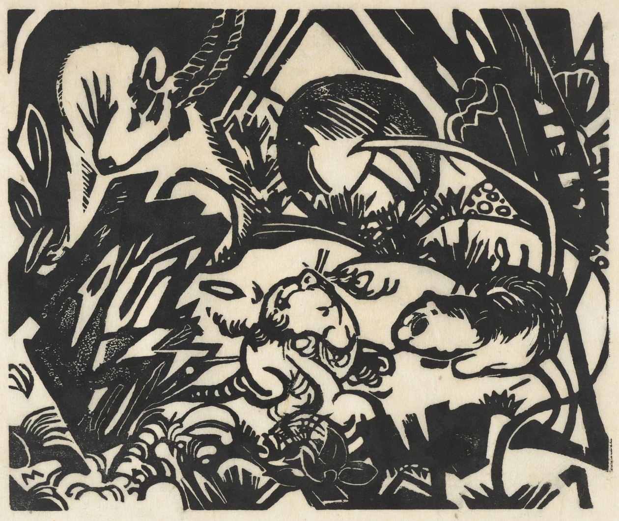 Hayvan Efsanesi by Franz Marc