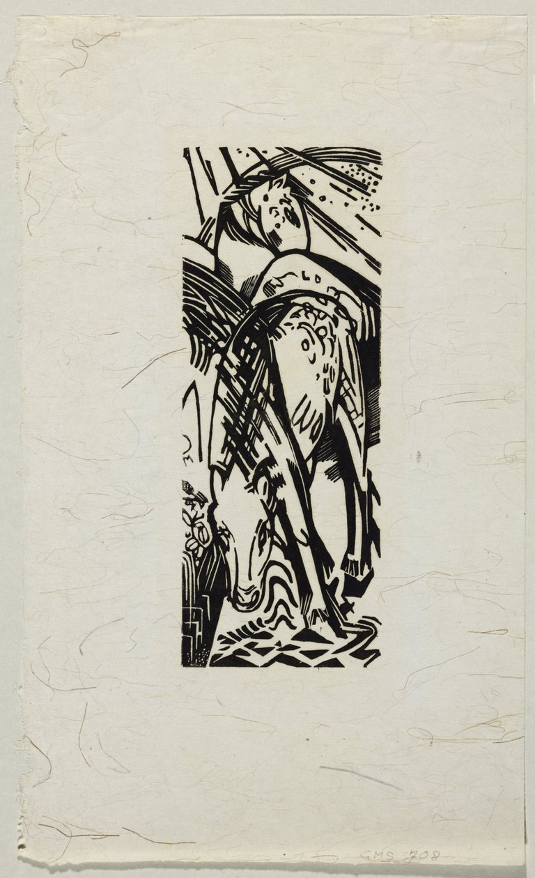 içme atı by Franz Marc