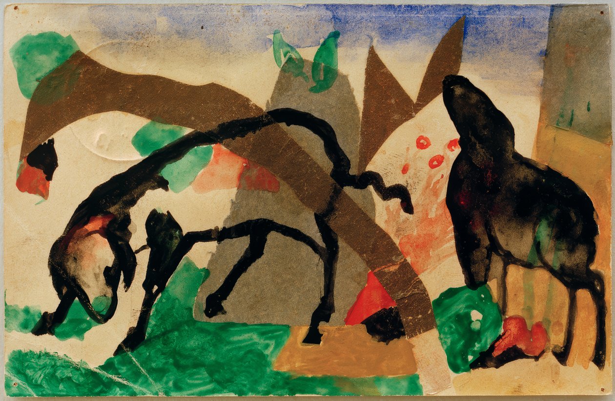 Zinnobergruss by Franz Marc
