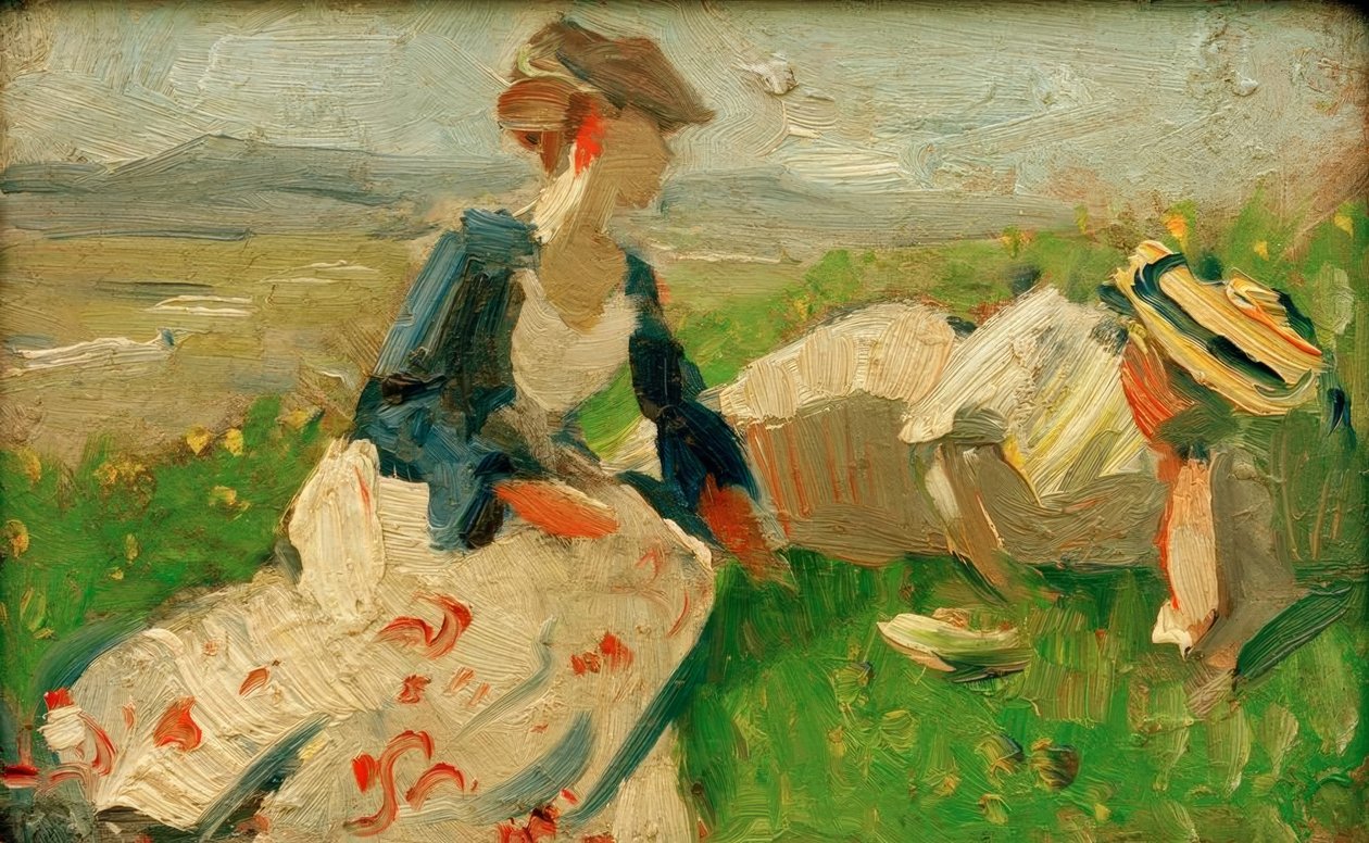 dağda iki kadın by Franz Marc