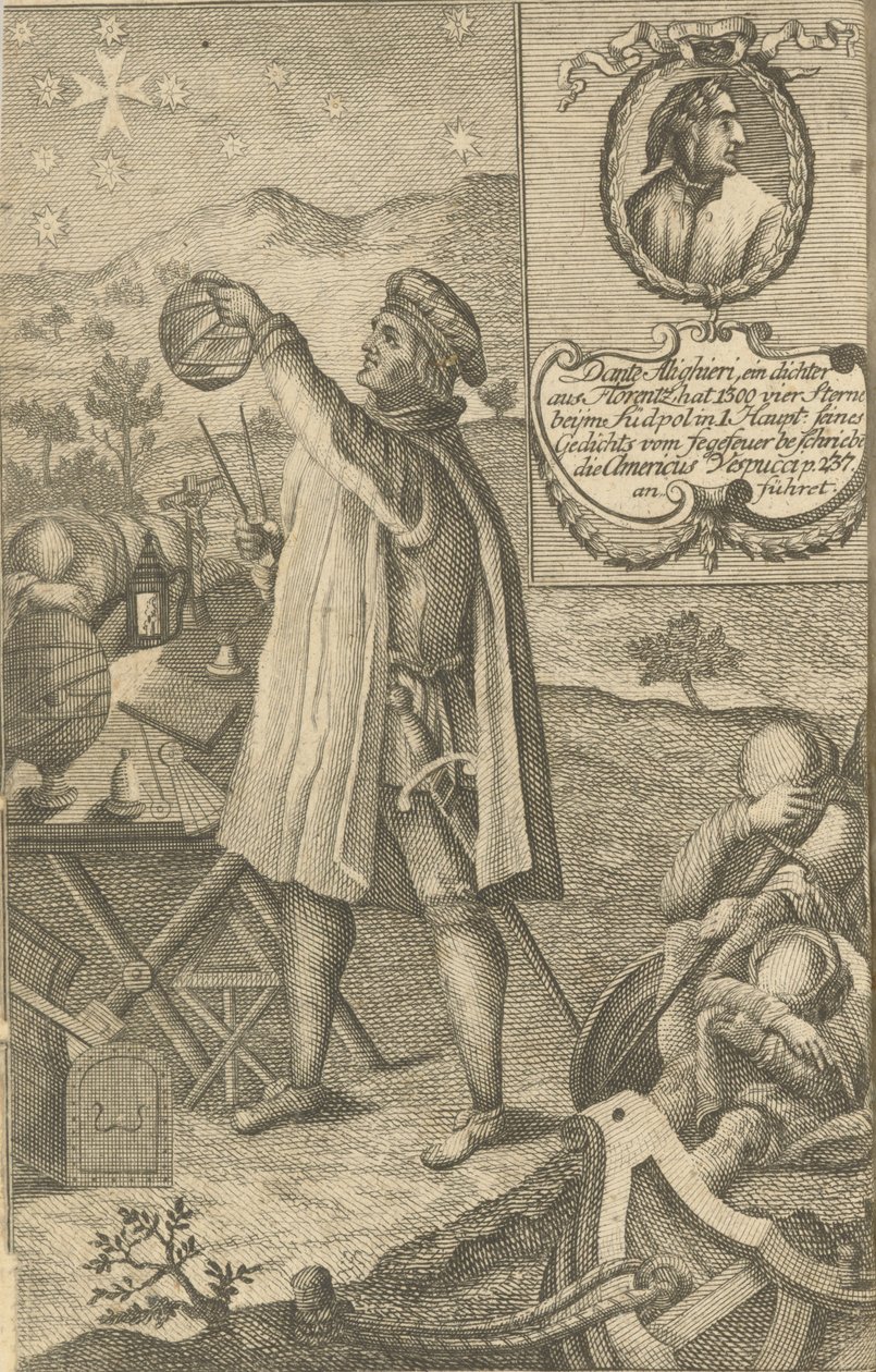 Amerigo Vespucci, 1748. by Franz Nikolaus Rolffsen