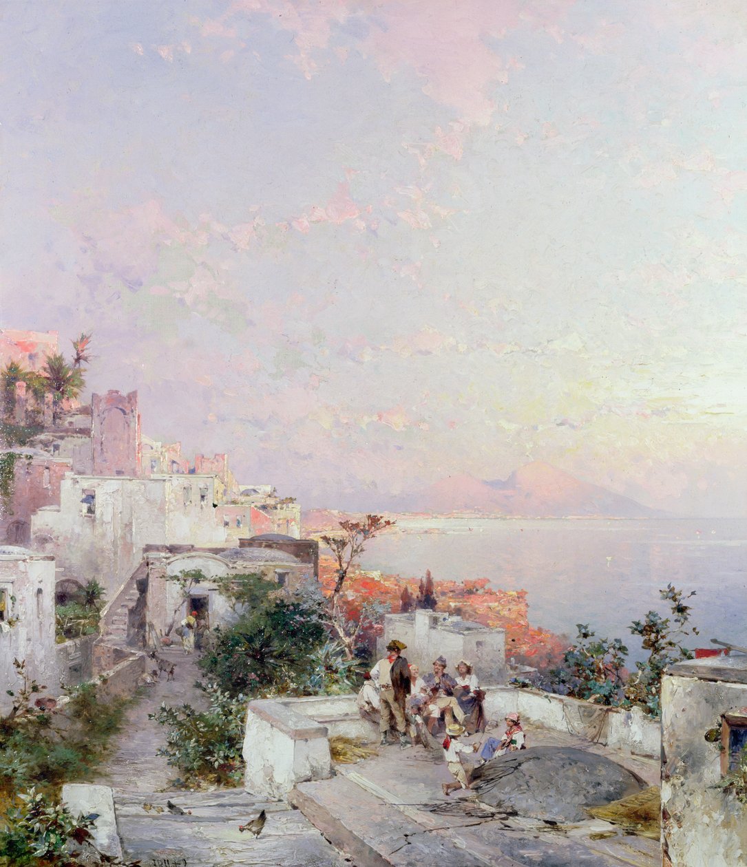Posilipo, Napoli by Franz Richard Unterberger