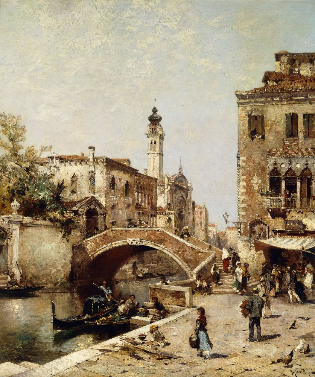 Santa Catarina Kanalı, Venedik, by Franz Richard Unterberger