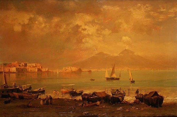 Napoli Körfezi by Franz Richard Unterberger