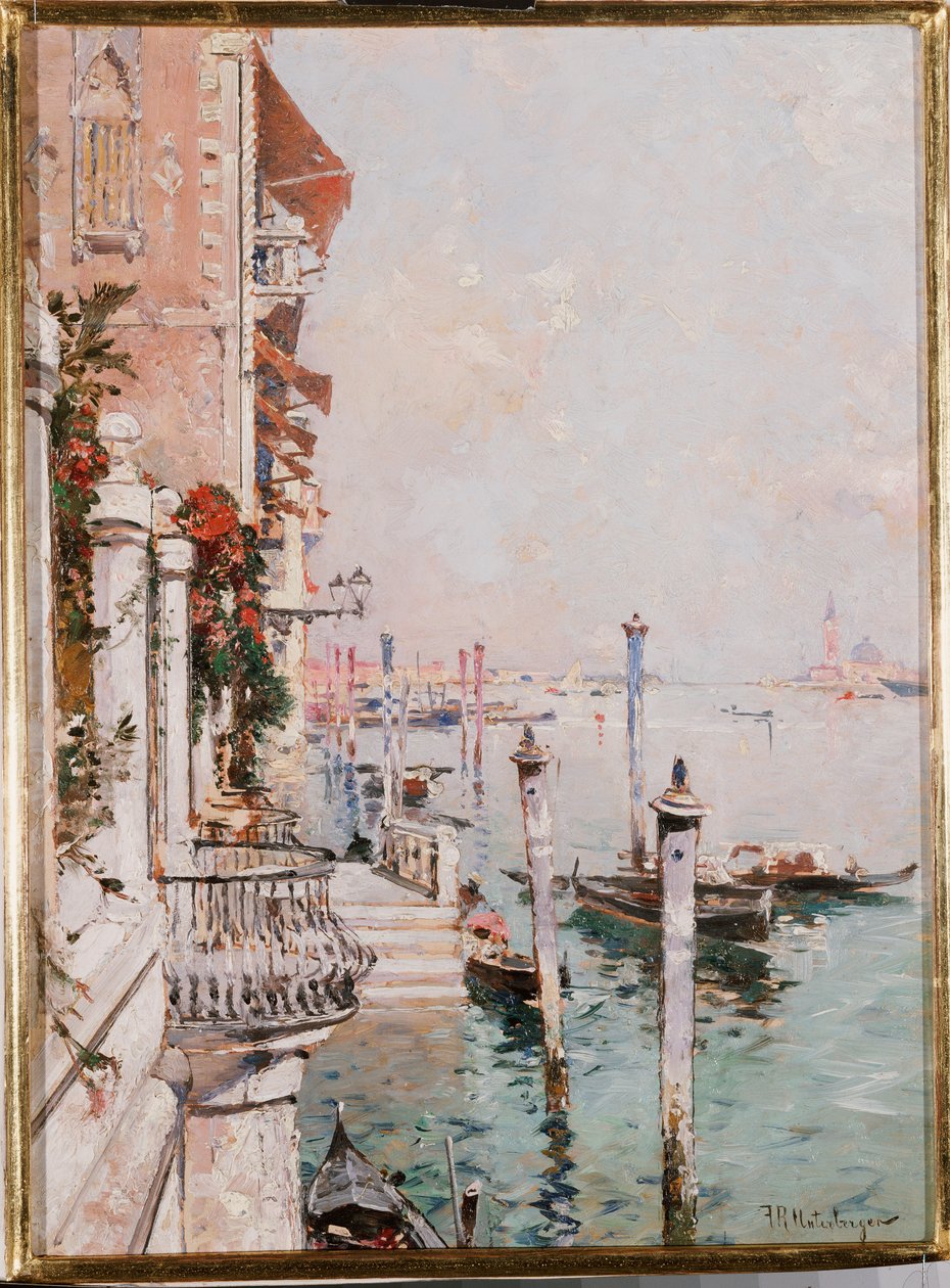 Büyük Kanal, Venedik by Franz Richard Unterberger