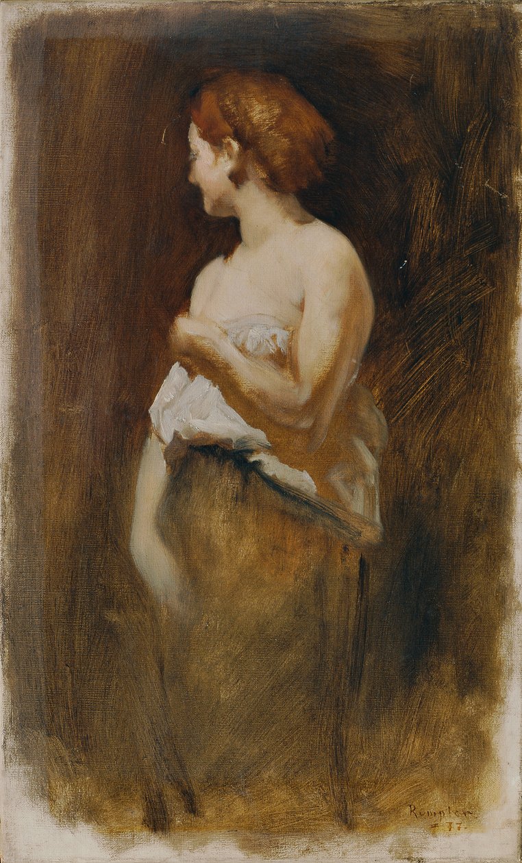 kadın çıplak by Franz Rumpler