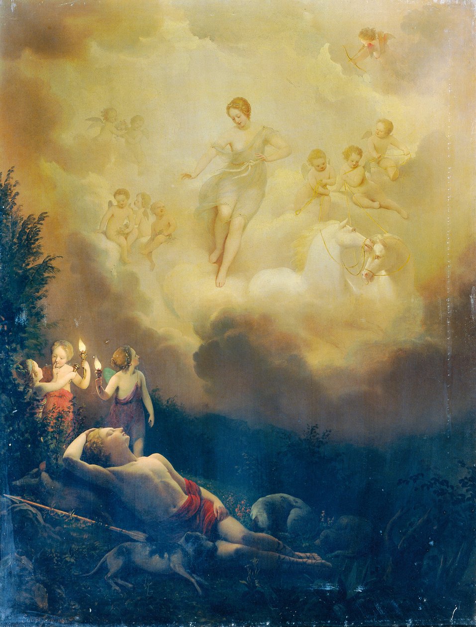Diana ve Endymion by Franz Schrotzberg