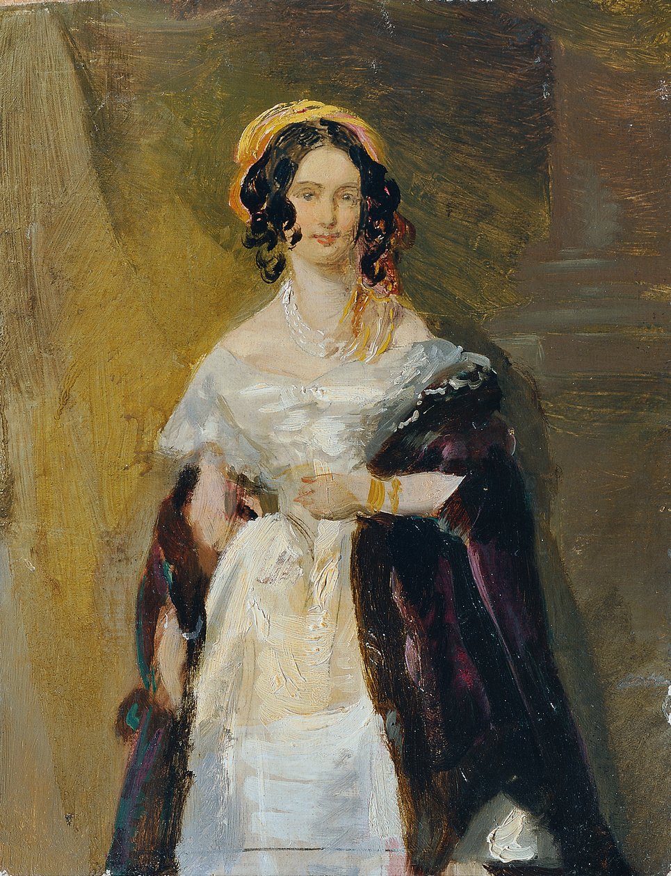 Eleonore Schrotzberg, kızlık soyadı Stohl, sanatçının ilk karısı by Franz Schrotzberg