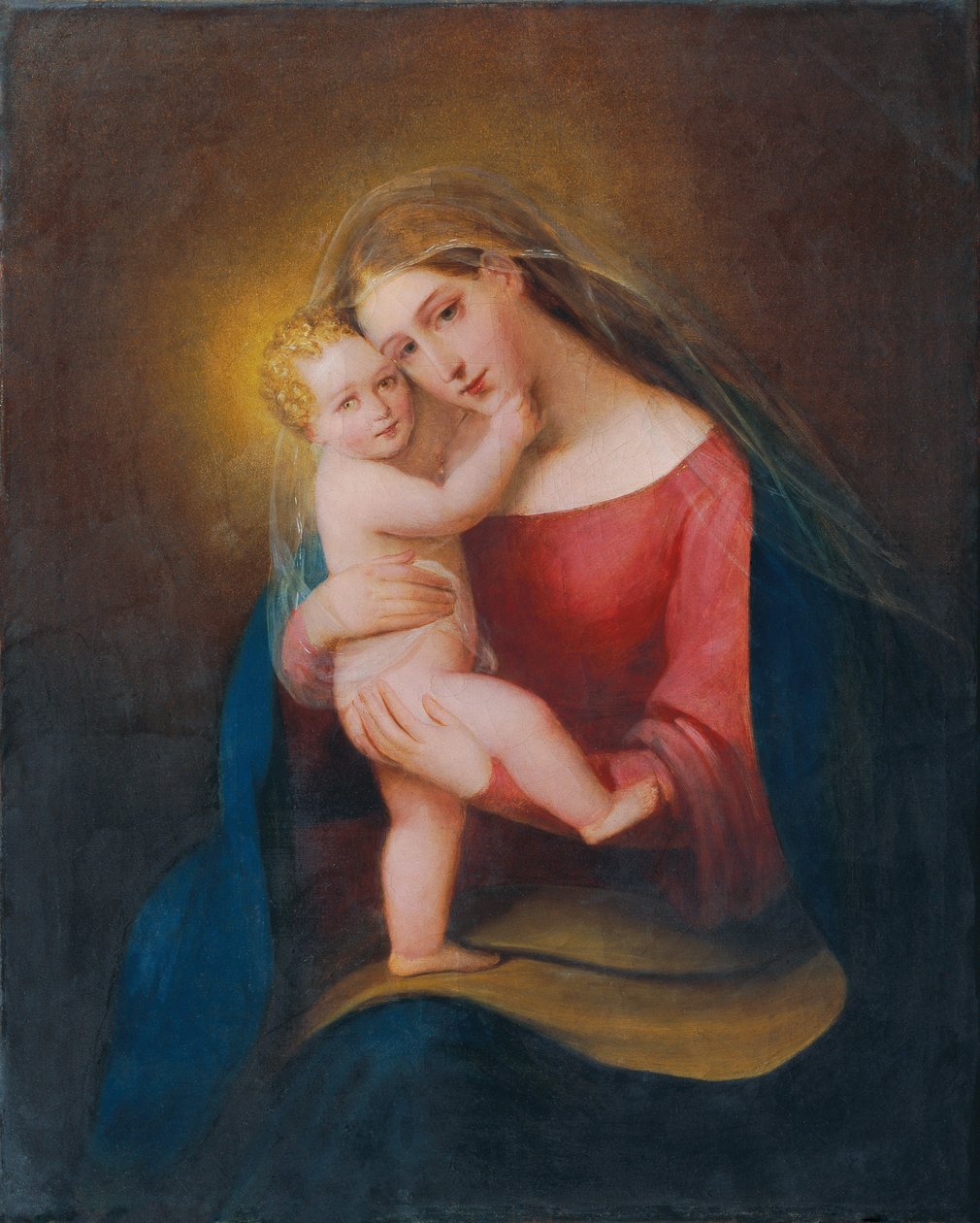 madonna ve çocuk by Franz Schrotzberg