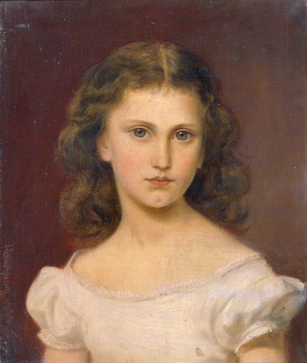 Sidonie Schrotzberg, sanatçının kızı by Franz Schrotzberg