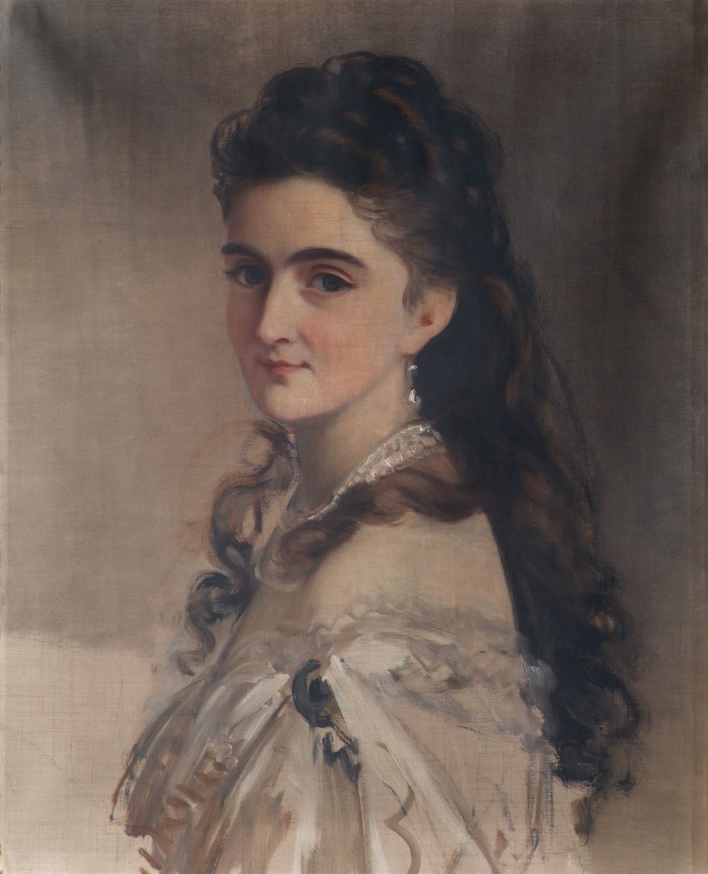 Sidonie Schrotzberg, kızlık soyadı Stohl, sanatçının ikinci eşi by Franz Schrotzberg