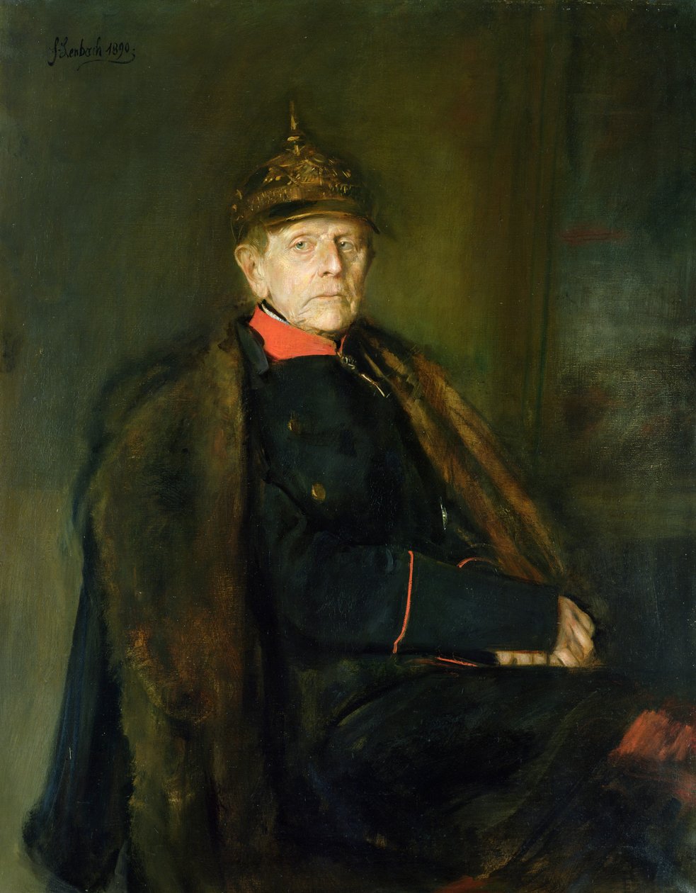 General Mareşal Helmuth Graf von Moltke (1800-91), 1890 by Franz Seraph von Lenbach