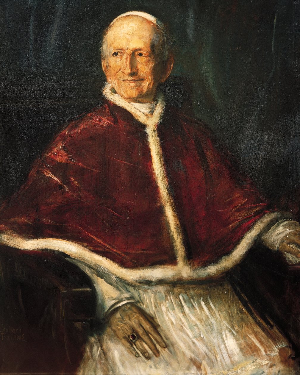 Papa Leo XIII (Carpineto Romano Portresi by Franz Seraph von Lenbach