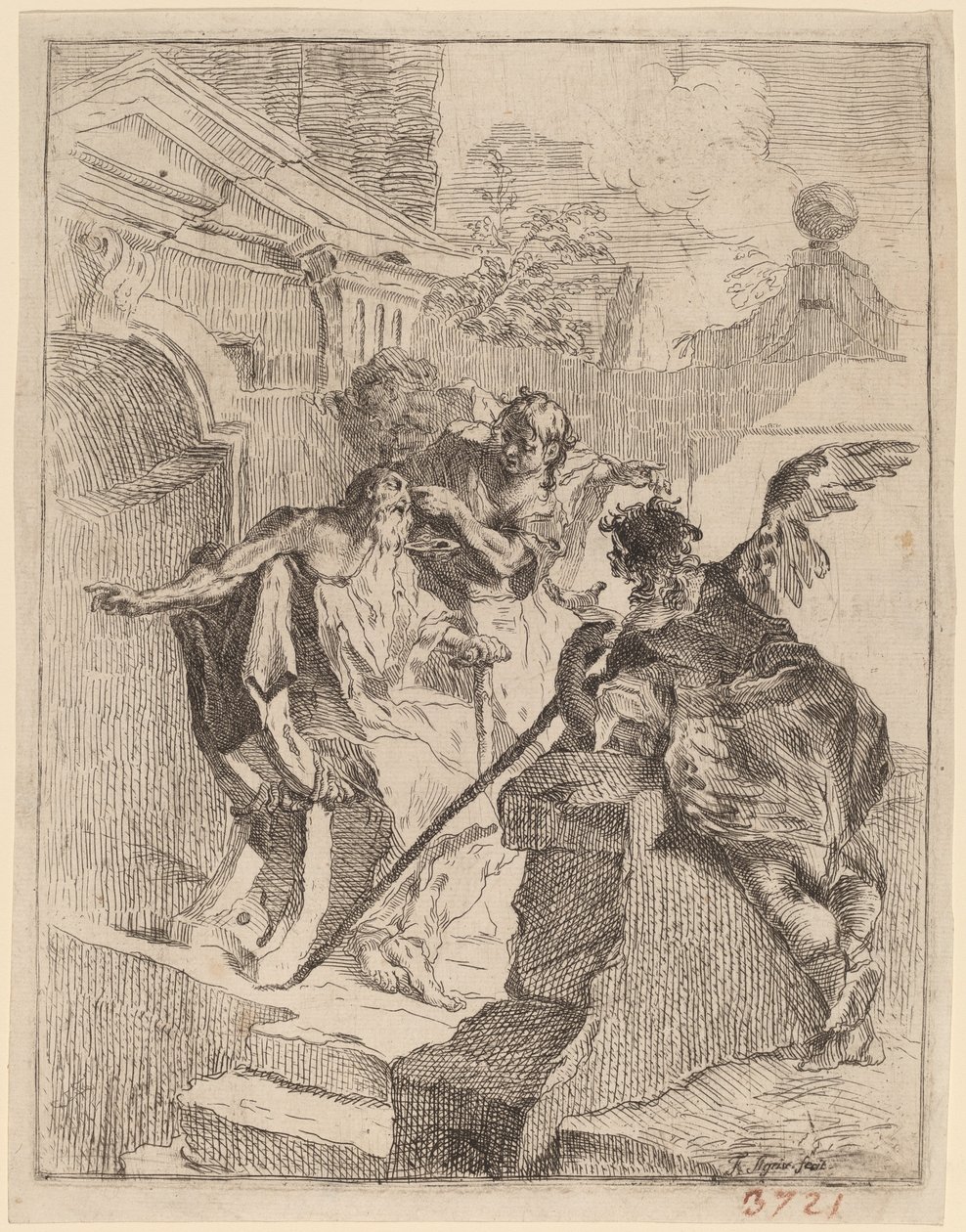 Tobias Babasını İyileştiriyor by Franz Sigrist the Elder