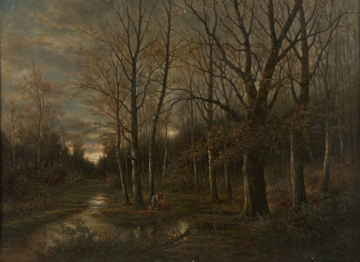 Lundenburg yakınlarındaki Au manzara by Franz Stephan Paschinger