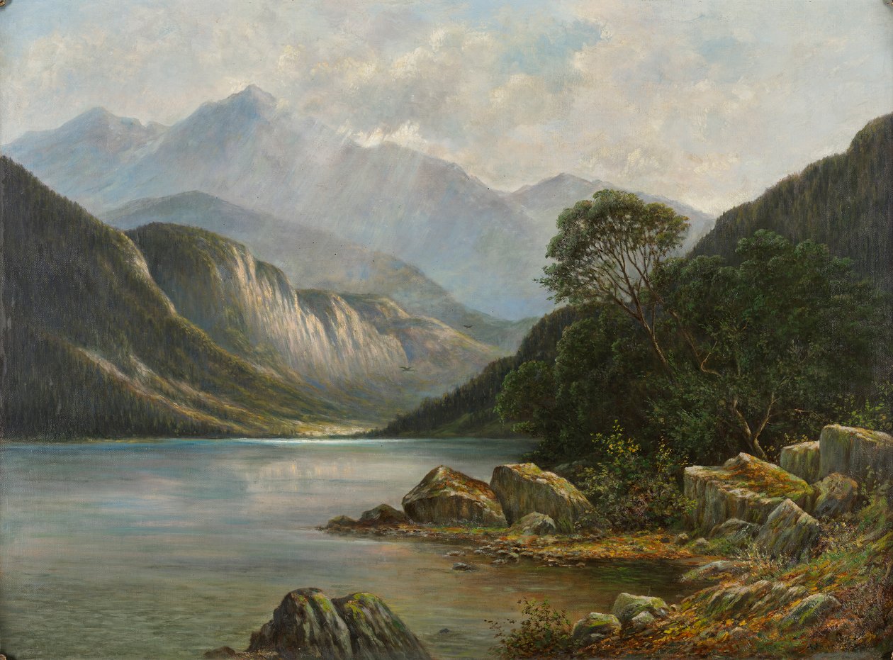 Wetterstein ile Badersee by Franz Stephan Paschinger