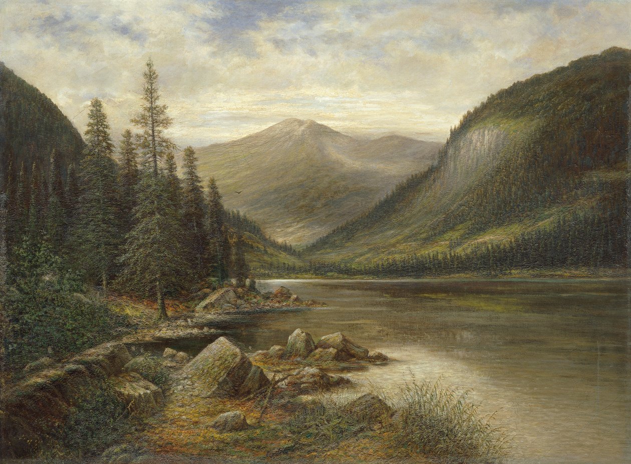 Arka planda Kel Zirvesi ile Erlaufsee by Franz Stephan Paschinger