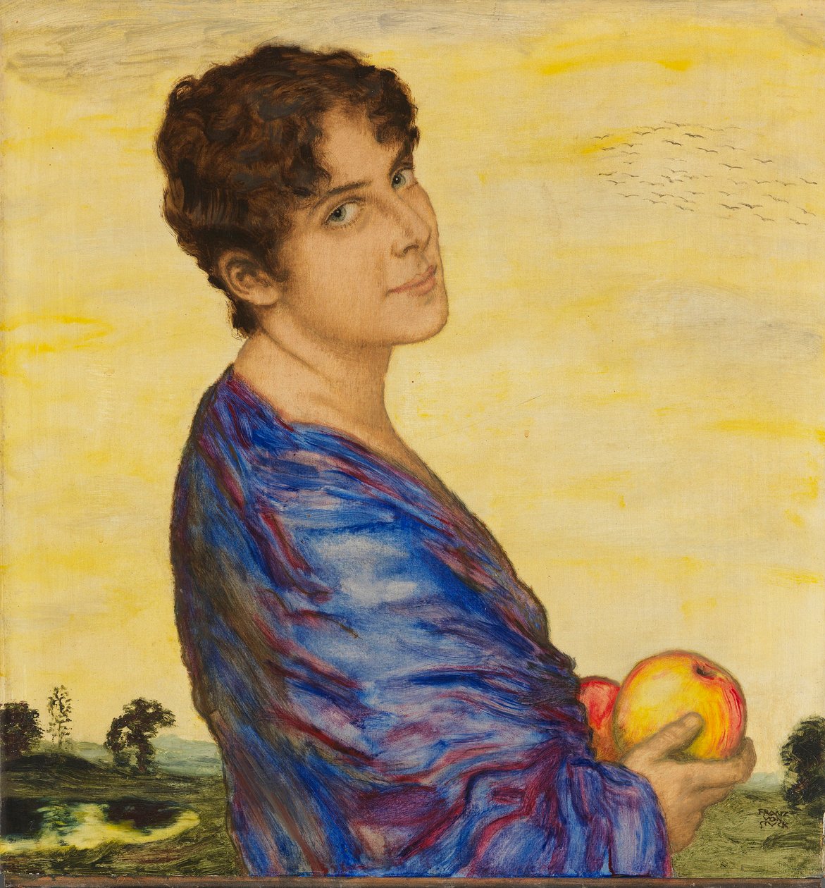Sanatçının Karısının Portresi, c. 1914. by Franz Stuck Ritter von