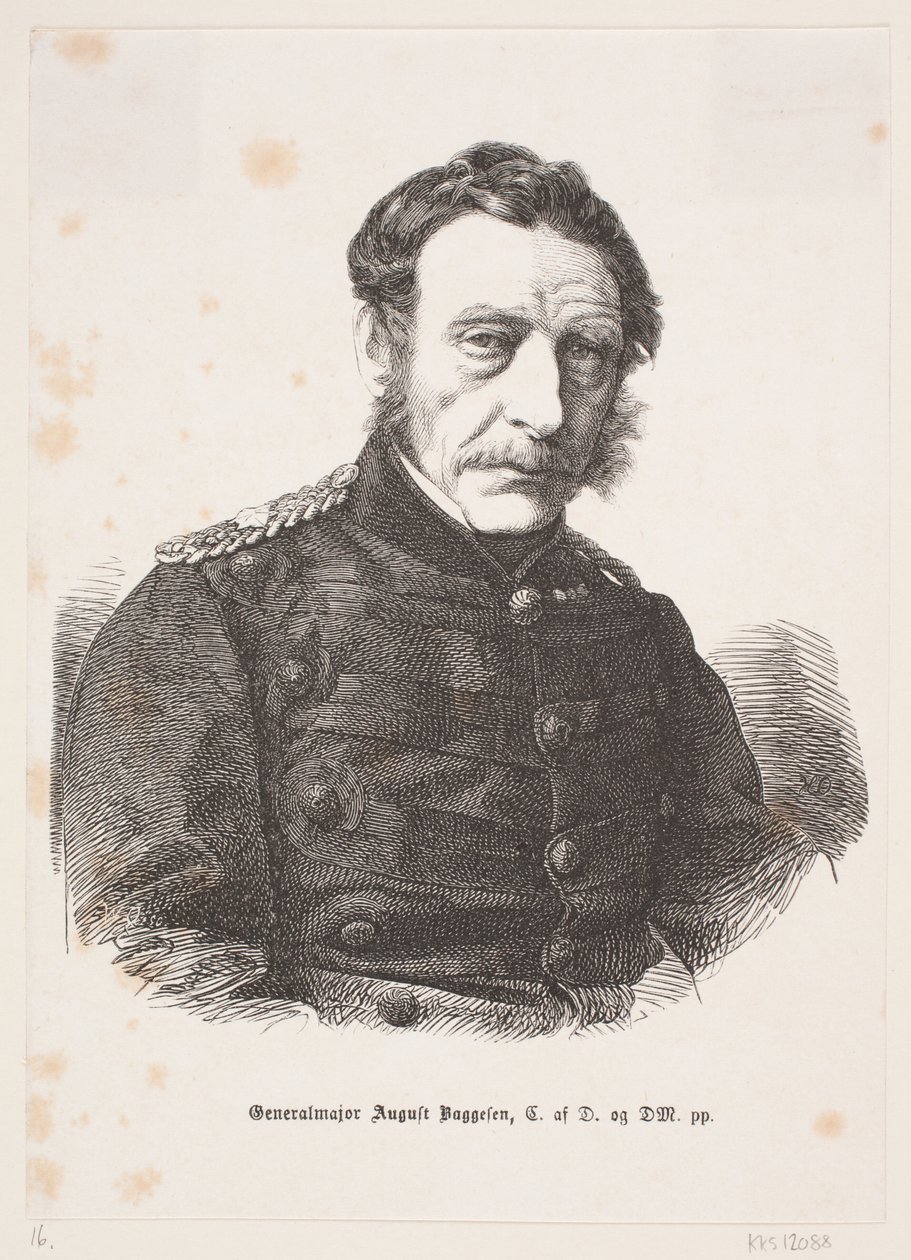 Tümgeneral August Baggesen by Franz Wilhelm Obermann