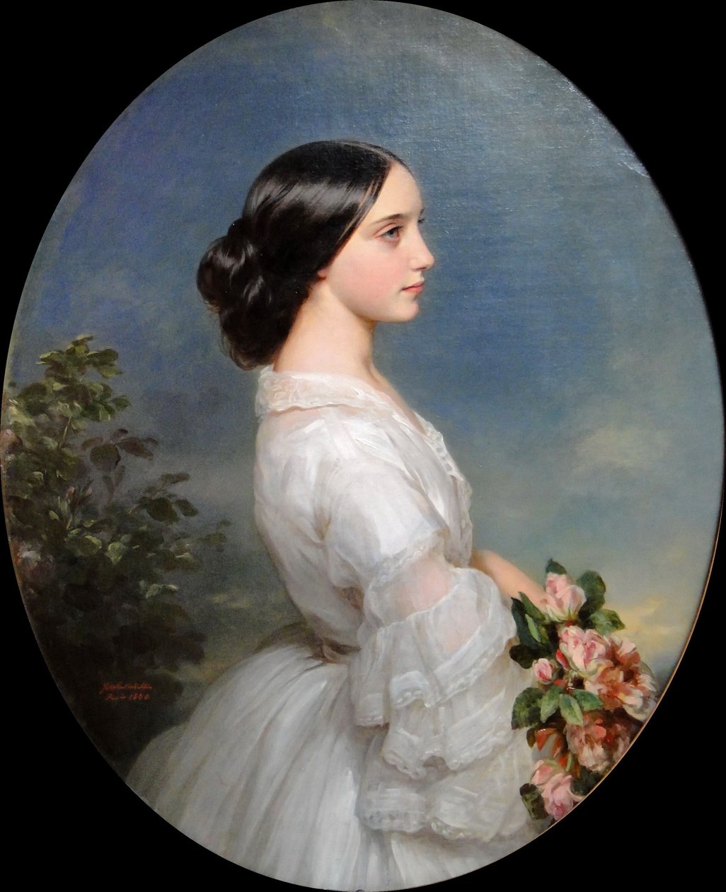 Carmen Aguado, Montmorency Düşesi, 1860. by Franz Xaver Winterhalter
