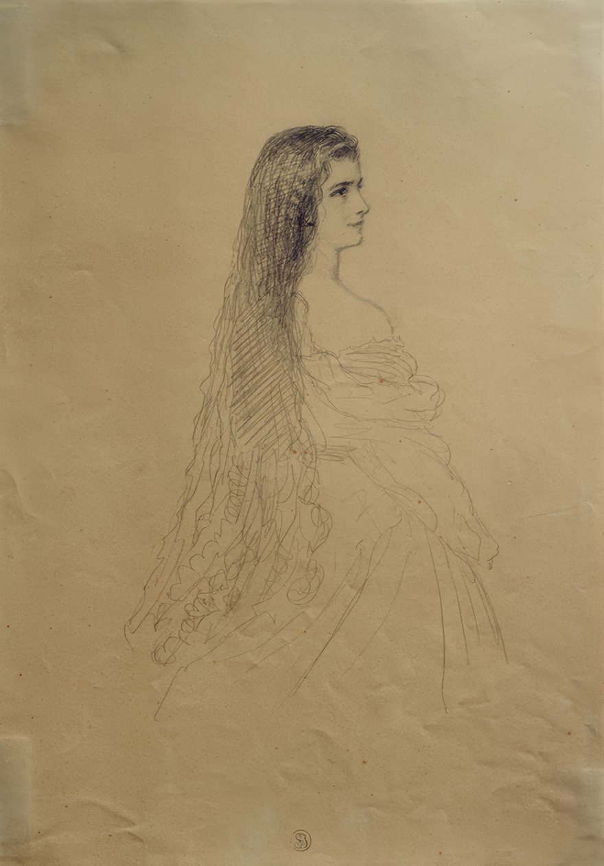 Avusturya İmparatoriçesi Elisabeth by Franz Xaver Winterhalter