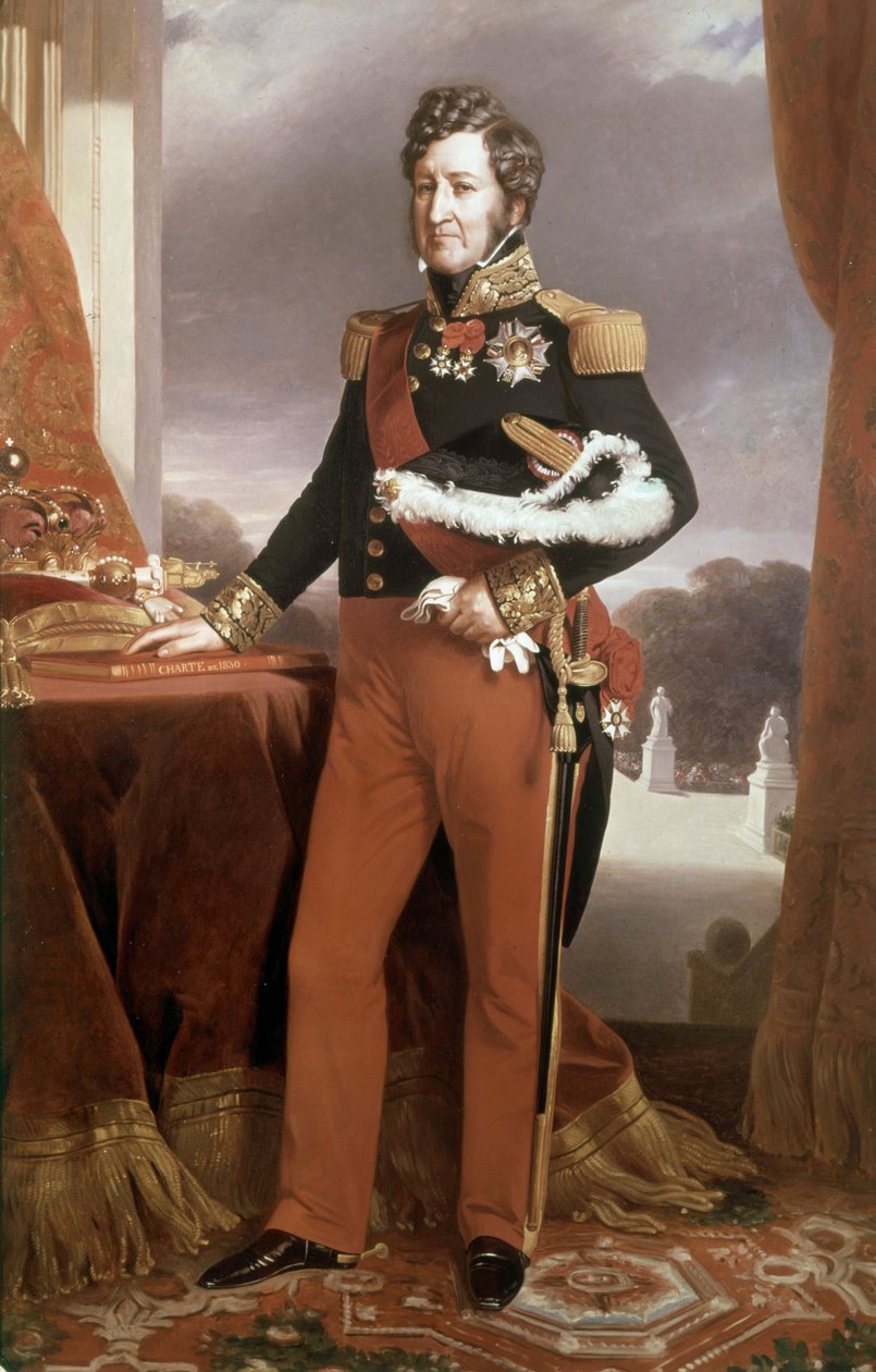 Louis-Philippe, Fransız Kralı (tuval üzerine yağlı boya) by Franz Xaver Winterhalter