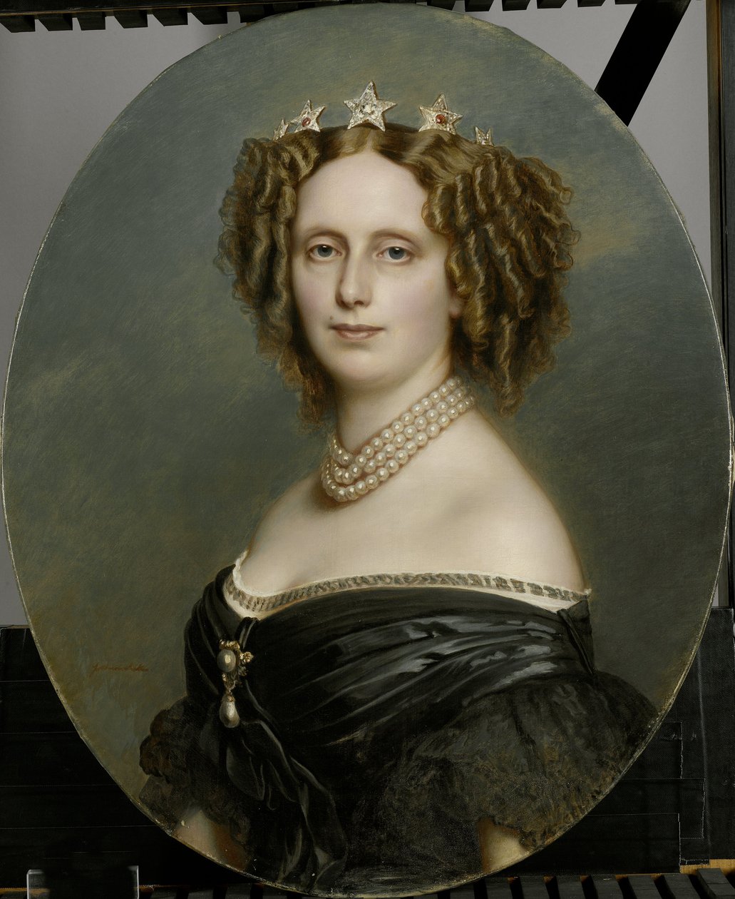 Württemberg Prensesi Sophia Frederika Mathilda'nın (1818-77) Portresi by Franz Xaver Winterhalter