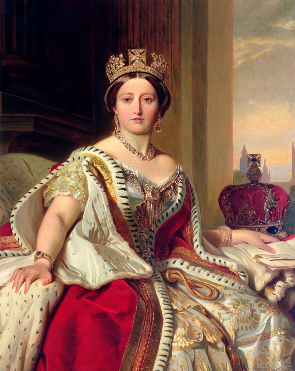 Kraliçe Victoria, 1859 by Franz Xaver Winterhalter