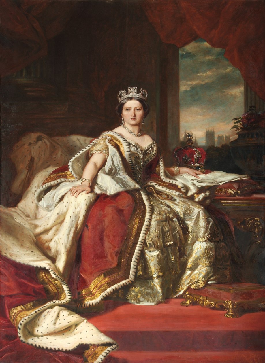 John Hanson Walker RA tarafından kopyalanan Kraliçe Victoria, 1879 by Franz Xaver Winterhalter