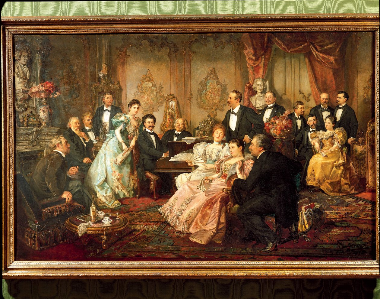 Avusturya, Viyana, Johann Strauss ile Bir Gece tablosu by Franz von  Bayros