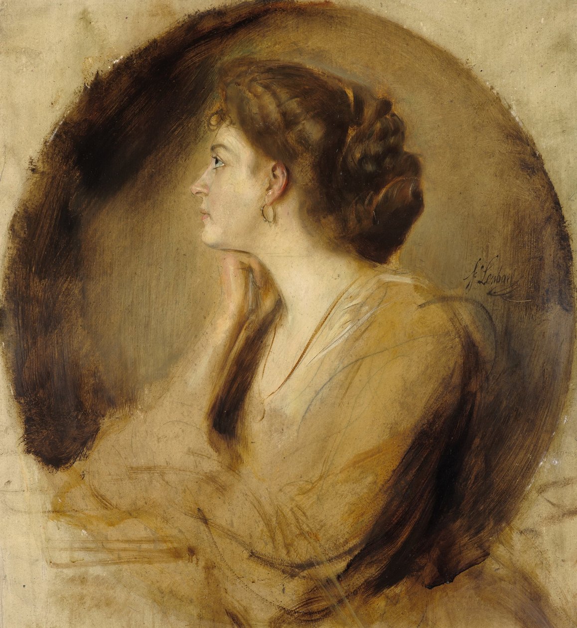 Margarethe von Sessiz (?) by Franz von Lenbach