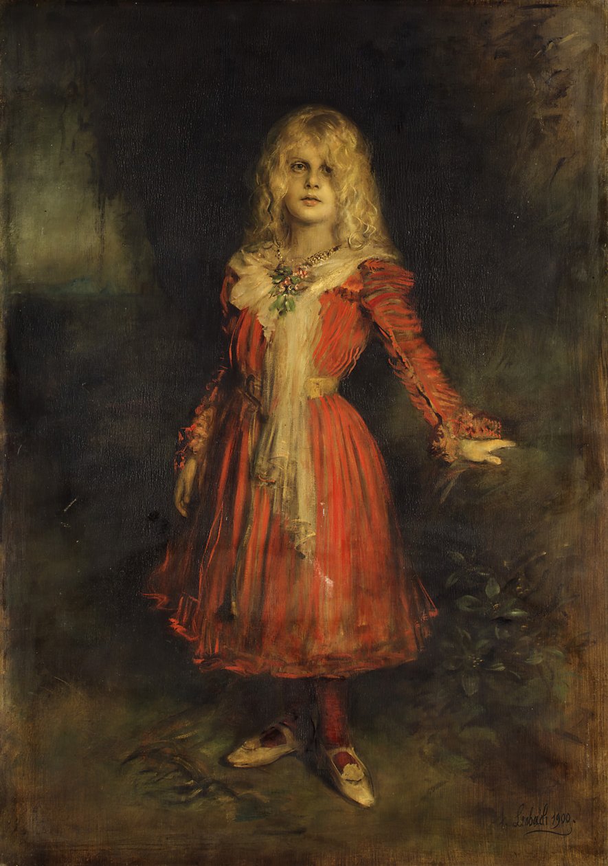 Marion Lenbach 1892-1947, Sanatçıların Kızı, 1900. by Franz von Lenbach