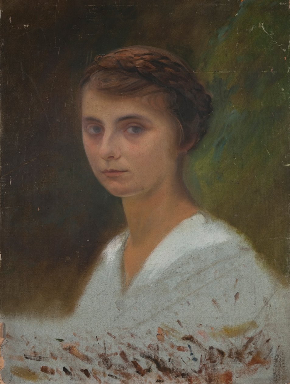 Therese von Matsch, sanatçının kızı by Franz von Matsch
