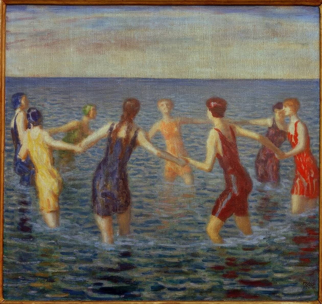 banyo yapan kadınlar by Franz von Stuck