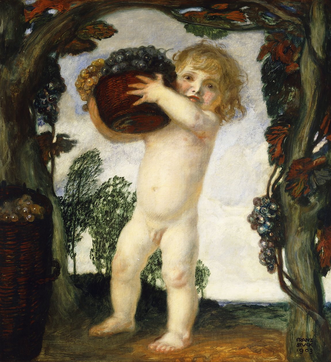 üzümlü çocuk; Üzümlü Çocuk, 1903 by Franz von Stuck