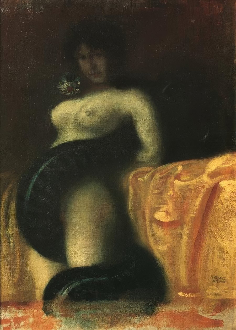 yılan kadın by Franz von Stuck