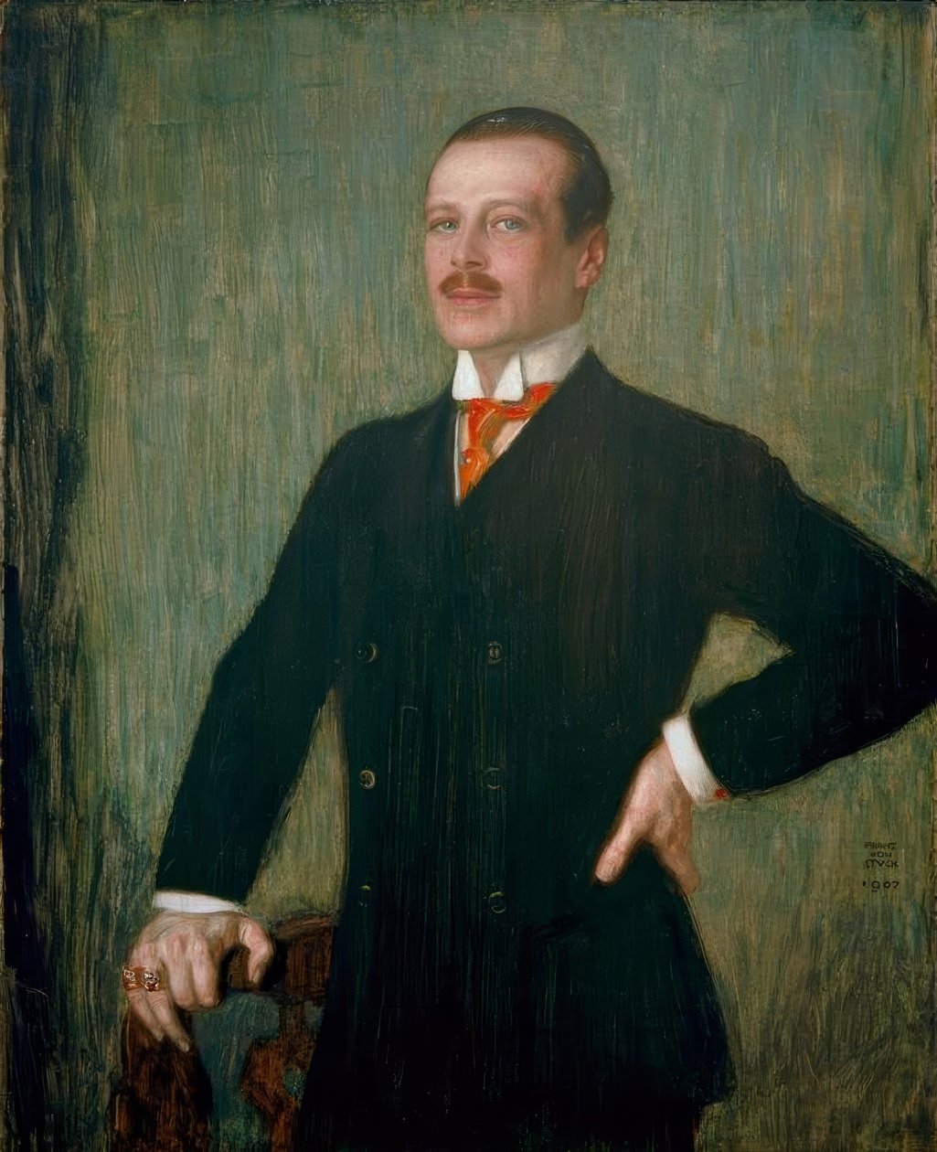 Ernst Ludwig von Hessen / Gem. Adet by Franz von Stuck