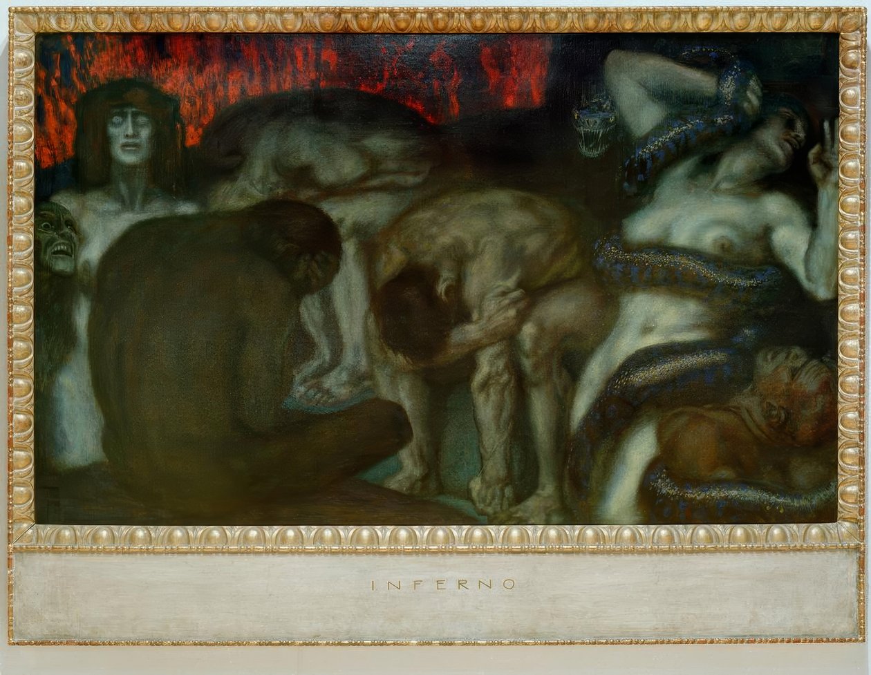 cehennem by Franz von Stuck